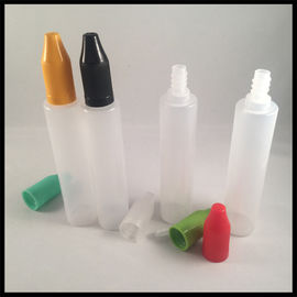 Chine Bouteilles en plastique vides translucides de compte-gouttes de PE, bouteilles en plastique de la compression 30ml fournisseur