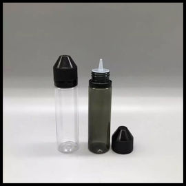 Chine Bouteilles remplissantes liquides de licorne d'E, bouteille transparente noire du compte-gouttes 60ml fournisseur