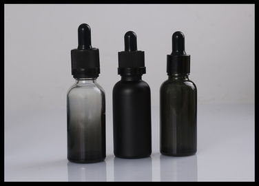 Chine 30ml noircissent la bouteille de compte-gouttes d'huile de fumée liquide de la bouteille en verre E de gradient fournisseur