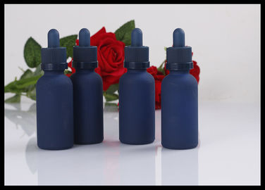 Chine Bouteilles en verre d'Aromatherapy sans danger pour les enfants de chapeau, bouteilles 30ml en verre bleues pour les huiles essentielles fournisseur