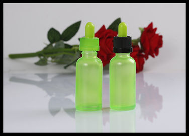 Chine bouteille en verre liquide de compte-gouttes d'huile essentielle de bouteille de clope de 30ml 1oz E vert clair fournisseur