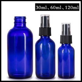 Chine Bouteille en verre 30ml 60ml 120ml de jet de couleur bleue pour la lotion/parfum cosmétiques fournisseur