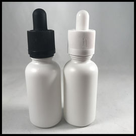 Chine Conteneurs en verre blancs comme le lait de liquide de cigarette de la bouteille E de compte-gouttes de l'huile 30ml essentielle fournisseur