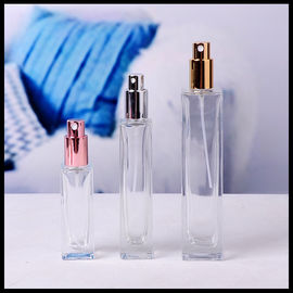 Chine Les bouteilles en verre de jet de parfum, pompe de jet de rectangle met 30ml en bouteille 50ml 100ml fournisseur