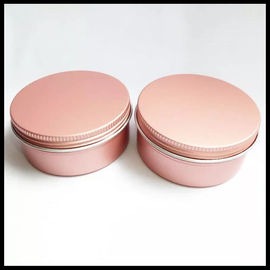 Chine La poudre en aluminium cosmétique rose de crème de lotion de boîtes en métal du pot 100g peut avec le couvercle de vis fournisseur
