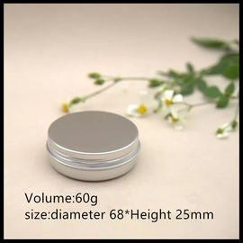 Chine Le pot crème en aluminium 60g d'emballage cosmétique avec des couvercles de vis desserrent le pot de poudre fournisseur