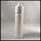 La bouteille blanche d'animal familier du plastique 60ml, les bouteilles en vrac rondes de licorne marquent l'impression fournisseur