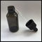 Bouteilles en plastique vides noires de compte-gouttes, bouteilles en plastique de compte-gouttes d'oeil de catégorie médicale fournisseur