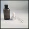 Bouteilles vides noires de compte-gouttes d'oeil, bouteilles durables de compte-gouttes avec la pipette fournisseur