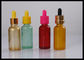 Bouteilles de compte-gouttes en verre foncé de la coutume 30ml pour la catégorie médicale d'emballage cosmétique fournisseur