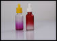 Bouteille en verre de compte-gouttes de gradient d'huile liquide orange de la bouteille en verre 30ml E fournisseur
