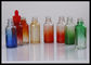 Bouteilles en verre liquides de compte-gouttes d'huile essentielle de gradient de vert du jus 30ml d'E E fournisseur