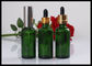 bouteille liquide cosmétique verte de bouteille d'huile essentielle de la bouteille 30ml en verre fournisseur