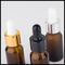 Bouteilles en verre ambres du compte-gouttes 10ml, forme ronde de conteneur cosmétique de parfum fournisseur