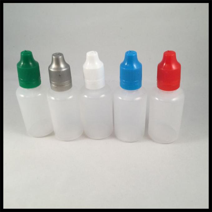 Les bouteilles liquides de compte-gouttes d'oeil de la médecine 30ml, compte-gouttes en plastique met des chapeaux en bouteille de preuve d'enfant