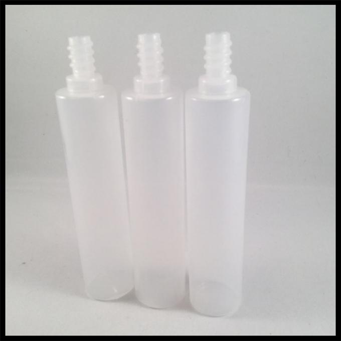 Bouteilles en plastique vides translucides de compte-gouttes de PE, bouteilles en plastique de la compression 30ml