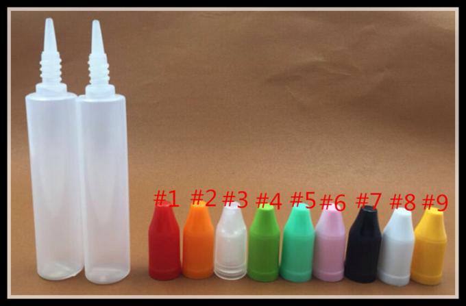Bouteilles en plastique vides translucides de compte-gouttes de PE, bouteilles en plastique de la compression 30ml