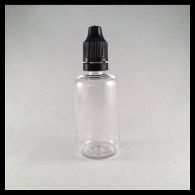 Le compte-gouttes cosmétique en plastique clair met 50ml en bouteille, bouteilles en plastique de compte-gouttes d'oeil d'emballage médical