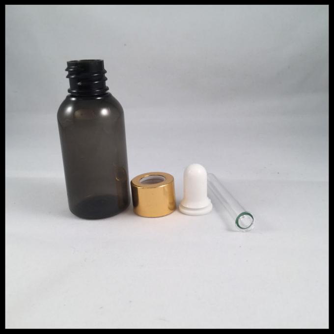 30ml vident la stabilité en plastique de produit chimique de chapeau d'or de bouteilles de pipette