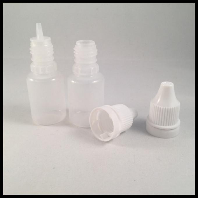 Les bouteilles de compte-gouttes de LDPE du liquide 10ml d'E avec l'enfant résistent à la résistance basse acide de chapeau