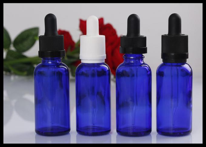 Bouteilles d'huile bleues de Garomatherapy 30ml, bouteilles vides pharmaceutiques d'huile essentielle
