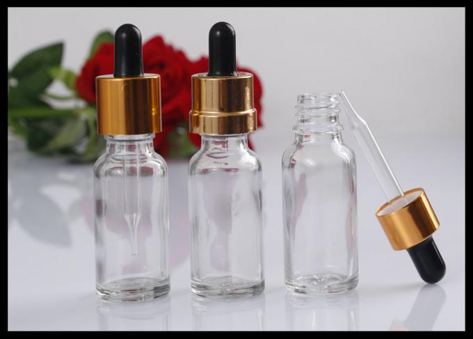 Santé/sécurité chimiques transparentes de stabilité de bouteilles en verre d'huile essentielle