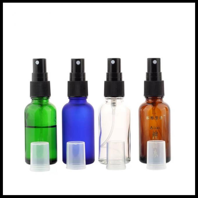 bouteille en verre de compte-gouttes de l'huile 30ml essentielle avec couleur verte/claire/ambre/bleue