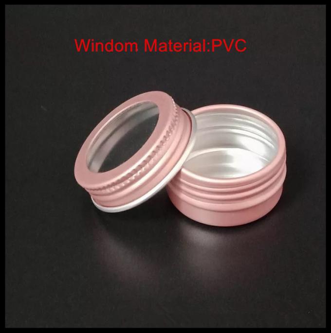 Emballage cosmétique de boîte rose mate de clou de boîte en aluminium/boîte de Windowed