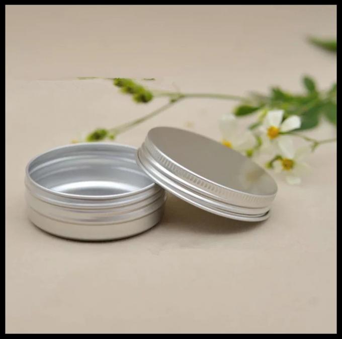 Le coton cosmétique en aluminium de crème des conteneurs 50g de forme ronde peut avec le couvercle de vis
