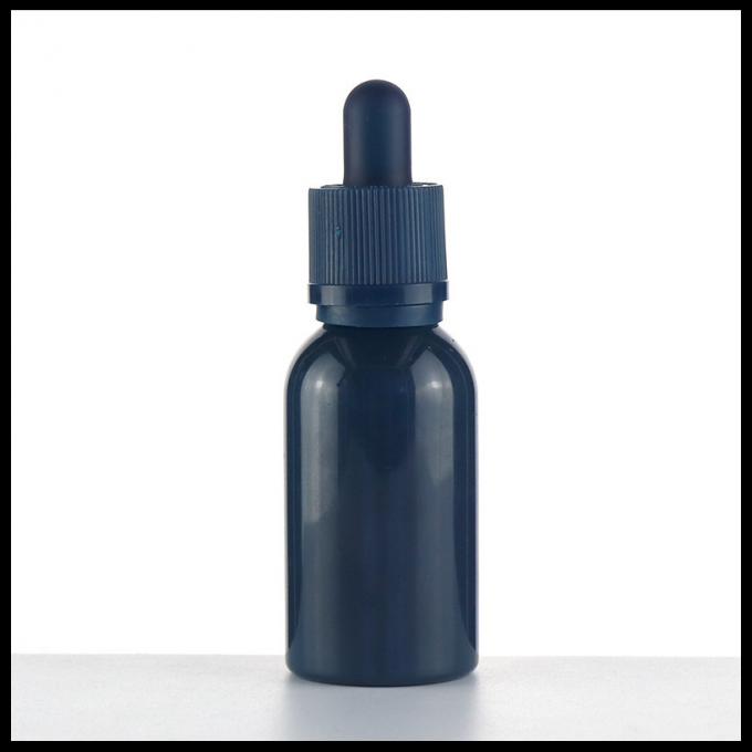 Le liquide en plastique bleu de l'ANIMAL FAMILIER E met la capacité en bouteille 30ml avec le compte-gouttes de pipettes d'oeil en verre