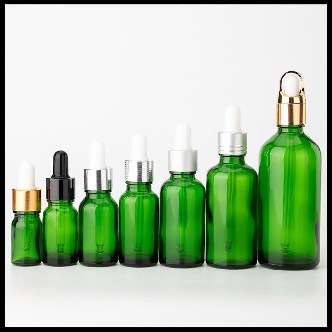 Approbation inaltérable ronde du couvercle à visser TUV de vert de bouteilles en verre d'huile essentielle d'olive