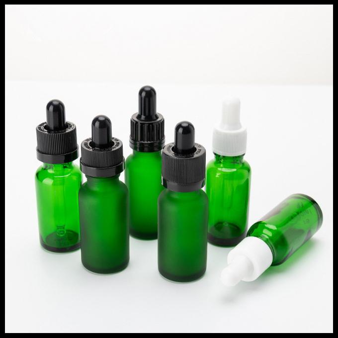 Le matériel recyclable BPA d'huile essentielle de capacité verte des bouteilles en verre 20ml libèrent