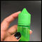Vert de bouteille en plastique potelé de compte-gouttes de la licorne 60ml/conteneur orange de liquide de vapeur de couleur fournisseur