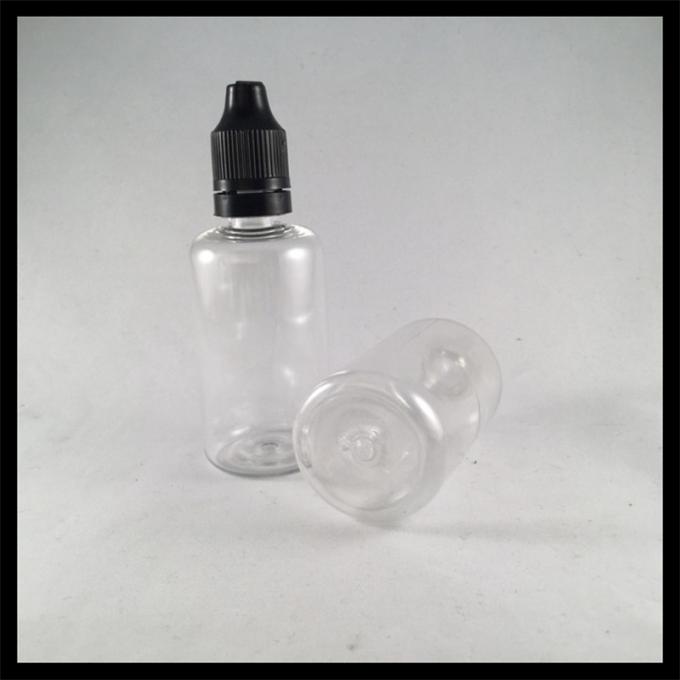 Le compte-gouttes cosmétique en plastique clair met 50ml en bouteille, bouteilles en plastique de compte-gouttes d'oeil d'emballage médical